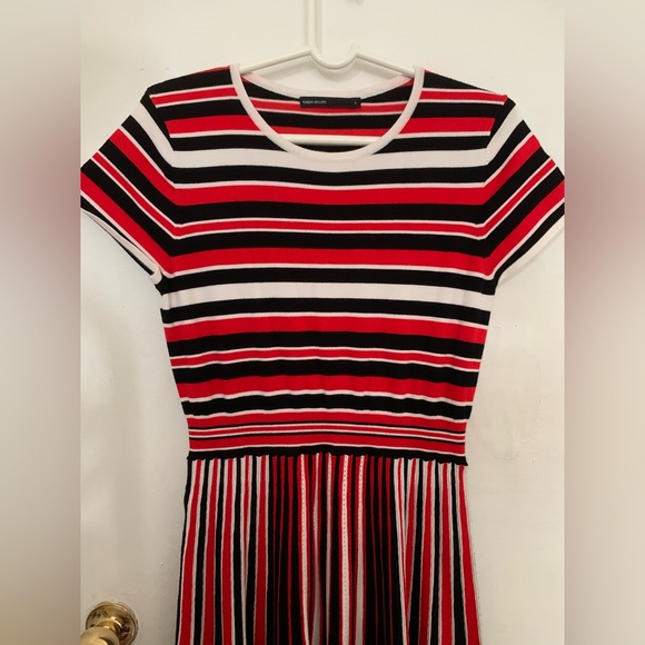 Karen Millen Striped Fit and Flare Dress - Picture 3 of 5
